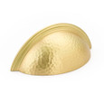 Schaub 573 3" Center to Center Atherton Hammered Plain Edge Cup Pull