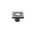 Schaub 659-AD 1-7/8" x 1-1/4" Square White Mother of Pearl Diamond Avalon Bay Cabinet Knob