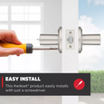 Kwikset 740SEL.S Sedona Lever Entry Door Lock SmartKey with 6AL Latch and RCS Strike