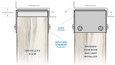 NGP 9990 90 Minute NGP-Edge Intumescent Door Top, Gap Solution for Excessive Fire Door Bottom