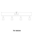 WAC Lighting WAC-TK-180504-30 - 4 Light Solo LED Energy Star Fixed Rail