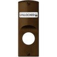 Corbin Russwin ML190 V04 Indicator for Sectional Trim with Cylinder Prep, Interior displays "Unlocked / Locked" in White & Red