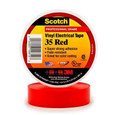 3M 35-RED-3/4 Scotch Vinyl Color Coding Electrical Tape 35, 3/4 in x 66 ft, Red, 10 rolls/carton, 100 rolls/case