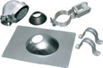 Arlington Industries MK250ASFX Mast Kit, 2" trade size. Kit provies an assorment of service entrance mast components for installing overhead service drops in residential and commercial buildings using conduit. Includes Entrance Cap, Roof Flashing, Wi