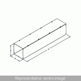 Hammond Manufacturing CWSC1060NK SC STR SECTION 10X10X60 W/O KO - 10 x 10 x 60