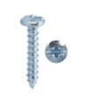 Minerallac #10 x 1-1/2" Pan Head Sheet Metal Screws with Phillips/Slotted Combo Drive, Zinc Plated Steel, 100 Pack