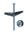 Minerallac 58365J 3/16 (10-24) x 4" Toggle Bolts and Wings, Mushroom Head, Phillips/Slotted, Zinc Plated ,Jar