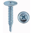 Minerallac 26809-6 #8 x 1/2" Wafer Head Phillips Zinc-Plated Lath Tek Screw