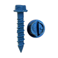 Minerallac Tapcon Concrete Screws 3/16" x 1-1/4" Hex Washer Head with Blue Climaseal Coating, 100 Pack
