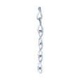 Minerallac #10 Jack Chain 100ft Zinc Plated Steel with 48 lb Working Load Limit