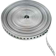 Minerallac Pre-Galvanized Steel Perforated Mounting Strap 0.035" x 3/4" x 10ft with 1/4" Holes, 100 Pack