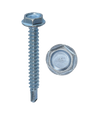 Minerallac #10-16 x 2" Tek Screws with Hex Washer Head, Zinc Plated Steel Construction