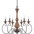 Quoizel Lighting ABN5006 Traditional Auburn 6-Light Chandelier