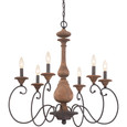 Quoizel  Traditional Chandelier 6 light QZL-ABN5006