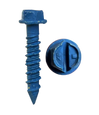 Minerallac Tapcon Concrete Screws 1/4" x 2-1/4" Hex Washer Head with Blue Climaseal Coating