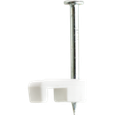 Minerallac Insulated Bell & Thermostat Cable Staples 1/4" White Plastic with Single Nail