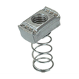 Minerallac Electro-Galvanized Spring Nut 3/8"-16 Thread for 1-3/8" & 1-5/8" Channel