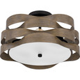 Quoizel Lighting APL1716 Farmhouse Appleton 2-Light Semi-Flush Mount