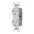 Pass & Seymour 3232WCACC20 CO/ALR Duplex Receptacle, 15A 125V, White