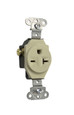 Pass & Seymour 5851I 20A 250V Heavy Duty Spec-Grade Single Receptacle, Side Wire, Ivory Pass & Seymour 5851I 20A 250V Heavy Duty Spec-Grade Single Receptacle, Side Wire, Ivory
