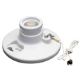 Pass & Seymour 282 Medium Base Lampholder, White, UL Listed