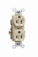 Pass & Seymour CR15I 15A 125V Commercial Spec-Grade Duplex Receptacle, Side Wire, Ivory