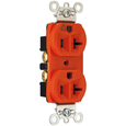 Pass & Seymour IG5362 5362 Heavy-Duty Isolated Ground Duplex Receptacle, 20A 125V, Orange