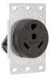 Pass & Seymour 3830 30A 125V TT30 Straight Blade Single Flush Receptacle, 3-Pole, 3-Wire