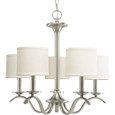 Progress Lighting P4635-09 Five-light Brushed Nickel Chandelier