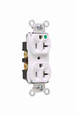 Pass & Seymour 8300HW 20A 125V Heavy Duty Hospital-Grade Compact Duplex Receptacle, Back and Side Wire, White