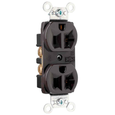 Pass & Seymour CRB5362 20A 125V Commercial Spec-Grade Duplex Receptacle, Brown