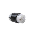 Pass & Seymour L2120C 20A NEMA L2120 Connector, Black/White Nylon 6 Body