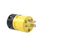 Pass & Seymour 1433P 20A, 125V Rubber Dust-Tight Plug, Yellow