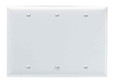 Pass & Seymour SP33W 3-Gang Thermoset Wall Plate, Blank, Box Mounted, White Pass & Seymour SP33W 3-Gang Thermoset Wall Plate, Blank, Box Mounted, White