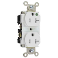 Pass & Seymour TR63HW 20A 125V Hospital-Grade Tamper-Resistant Duplex Receptacle, White