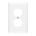 Pass & Seymour TPJ8W TradeMaster Jumbo Nylon 1-Gang Wall Plate, White