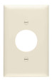 Pass & Seymour TP7LA TradeMaster 1-Gang Nylon Wall Plate, Single Receptacle Opening, Light Almond