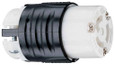 Pass & Seymour PSL515C 15A NEMA L515 Connector - Black Back, White Front Body Pass & Seymour PSL515C 15A NEMA L515 Connector - Black Back, White Front Body