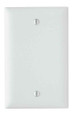 Pass & Seymour TP13W TradeMaster 1-Gang Nylon Wall Plate, Blank, Box Mounted, White