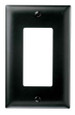 Pass & Seymour TP26BK TradeMaster 1-Gang Nylon Wall Plate, 1 Decorator Opening, Black