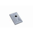 Pass & Seymour WPB11 Gray Aluminum Outdoor Lamp Cluster Cover, Single Gang Box