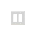 Pass & Seymour SPJ262W Junior-Jumbo 2-Gang Thermoset Decorator Wall Plate, White