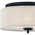 Quoizel Lighting BLA1616 Transitional Blanche 3-Light Flush Mount