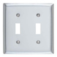 Pass & Seymour SS2 2-Gang 302/304 Stainless Steel Wall Plate, Toggle Switch Openings Pass & Seymour SS2 2-Gang 302/304 Stainless Steel Wall Plate, Toggle Switch Openings
