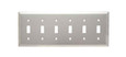 Pass & Seymour SS6 6-Gang 302/304 Stainless Steel Wall Plate, 6 Toggle Switch Openings Pass & Seymour SS6 6-Gang 302/304 Stainless Steel Wall Plate, 6 Toggle Switch Openings
