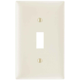 Pass & Seymour TP1LA TradeMaster 1-Gang Toggle Switch Wall Plate, Nylon, Light Almond