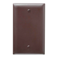 Pass & Seymour TP13 TradeMaster 1-Gang Nylon Wall Plate, Blank, Brown