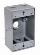 Topaz Lighting WB1450 1/2" 4 Hole Single Gang Weatherproof Box