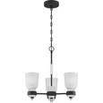 Quoizel  Transitional Chandelier 3 light brushed niickel QZL-CRD5019