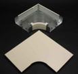 Wiremold V4011FO 4000 Series Radiused Full Capacity Flat Elbow Fitting, Ivory Wiremold V4011FO 4000 Series Radiused Full Capacity Flat Elbow Fitting, Ivory